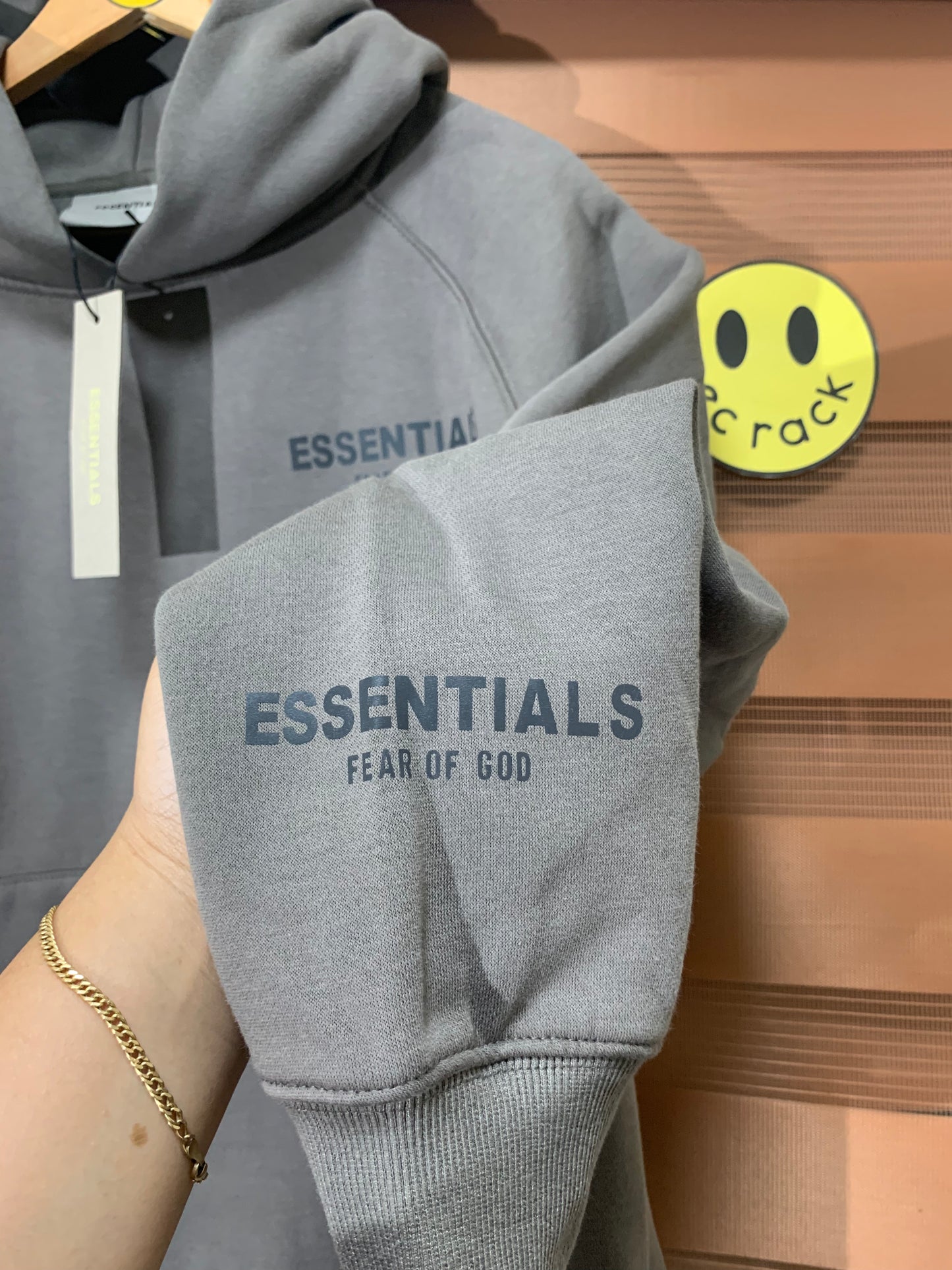 Essentials Side Logo Hoodie (Gray)