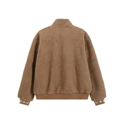 [New] Louis Vuitton Fleece Blouson Jacket (Brown)