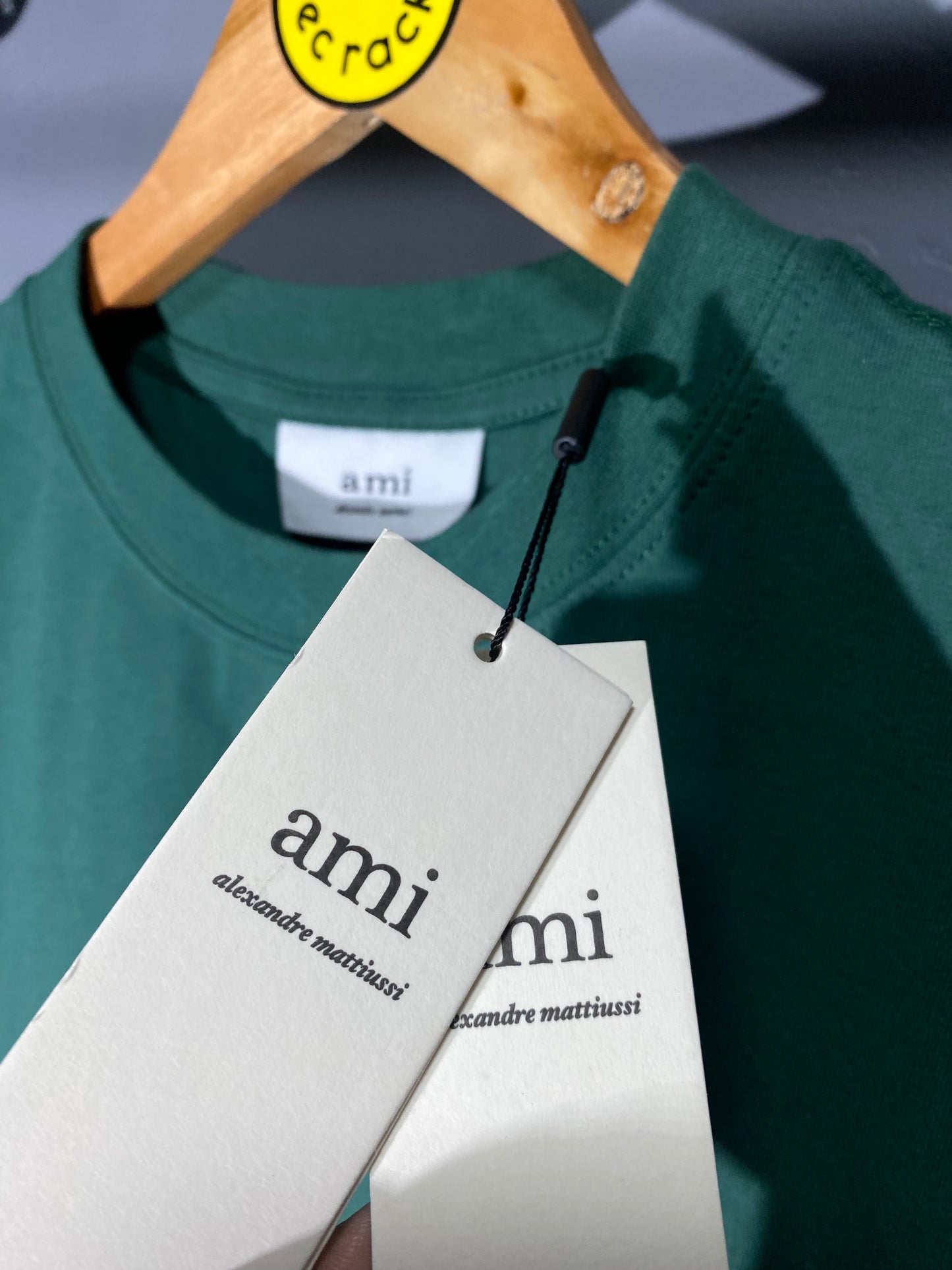 Ami Mini Heart Logo Tee (Green)