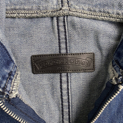 [New] Chrome Hearts Denim Hoodie Jacket