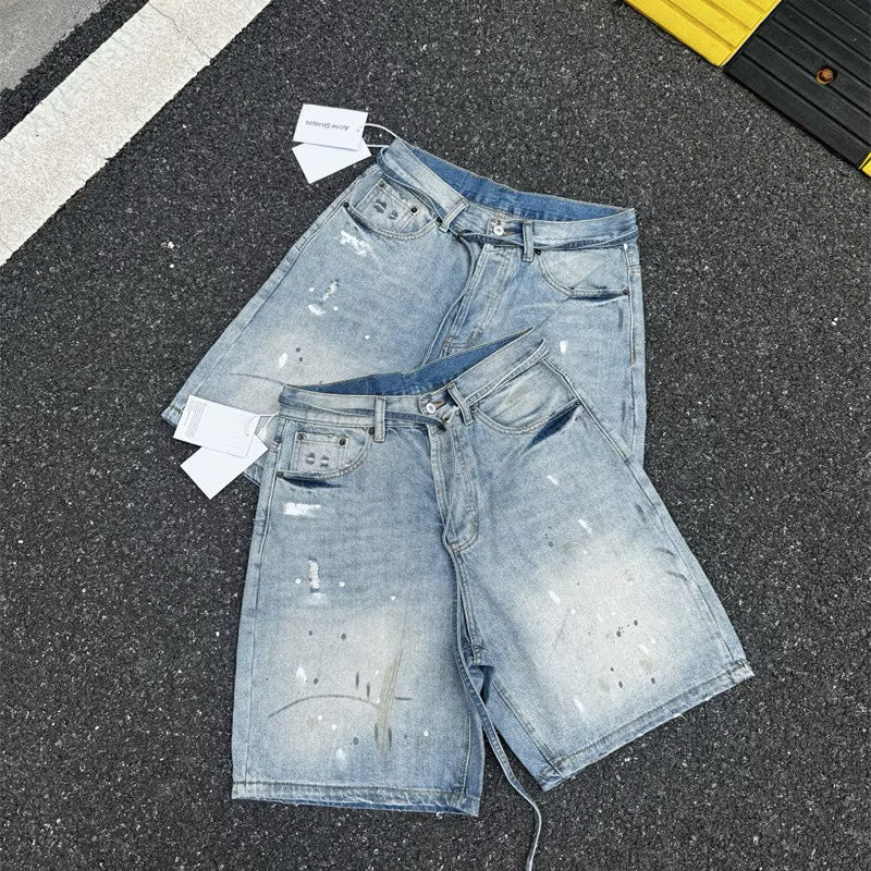 [New] Acne Studios Wide Denim Shorts