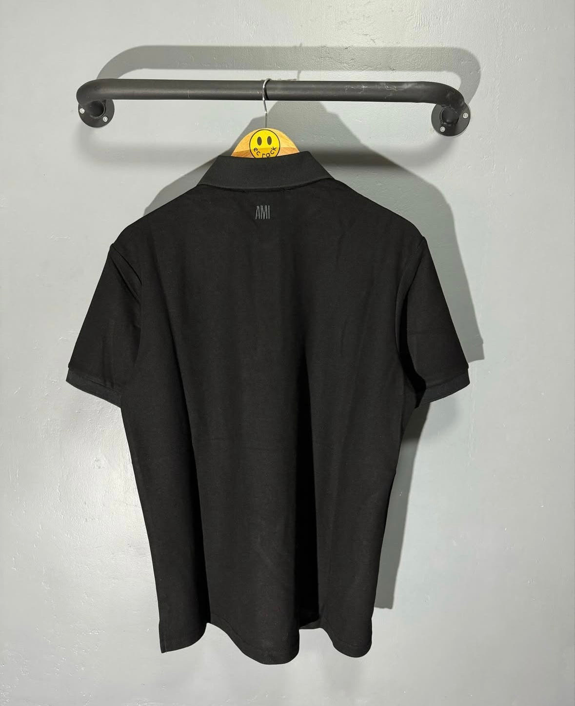[New] Ami Paris Big Logo Polo Shirt (Black)