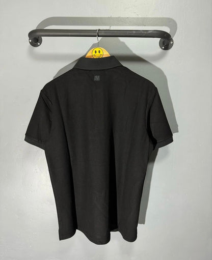 [New] Ami Paris Big Logo Polo Shirt (Black)