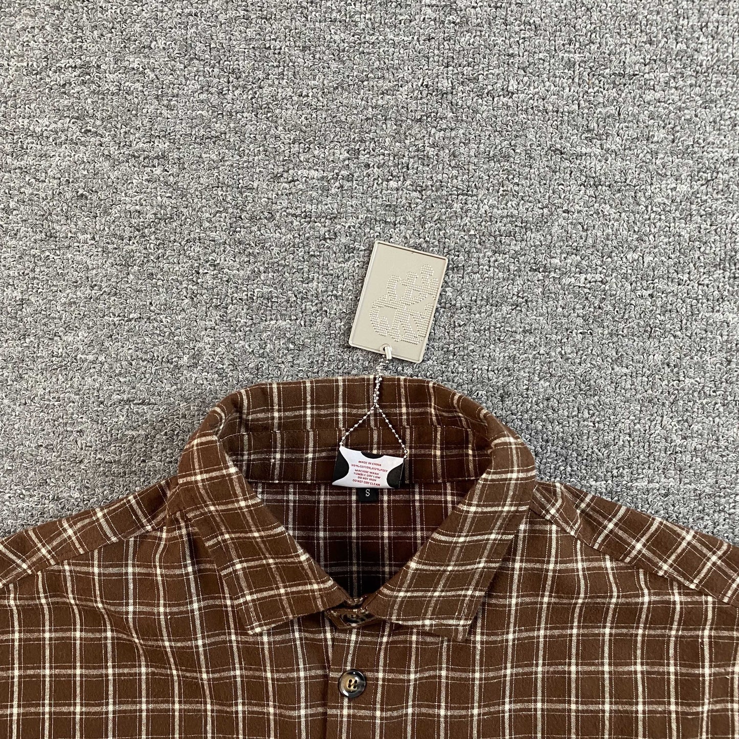 [New] Mertra Checkered Boxy Crop Polo