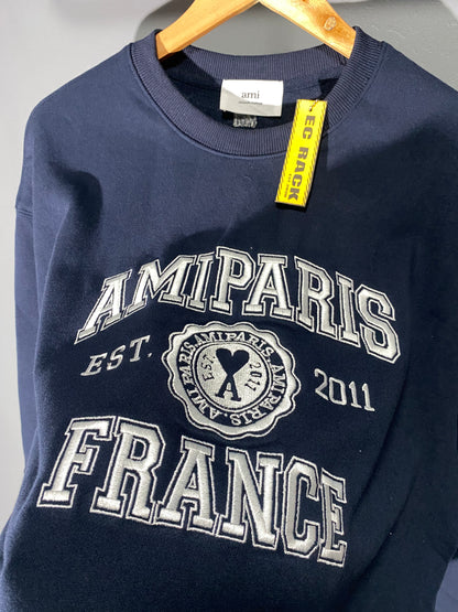 Ami Paris France Embroidered Sweatshirt