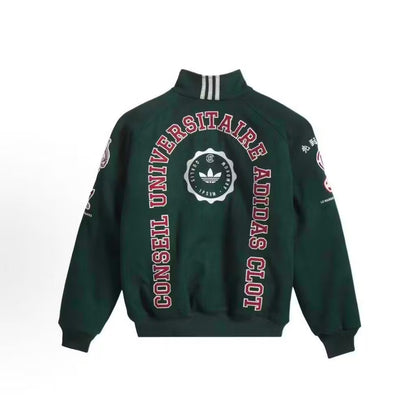 [New] Adidas x CLOT Warmup Logo Varsity Jacket