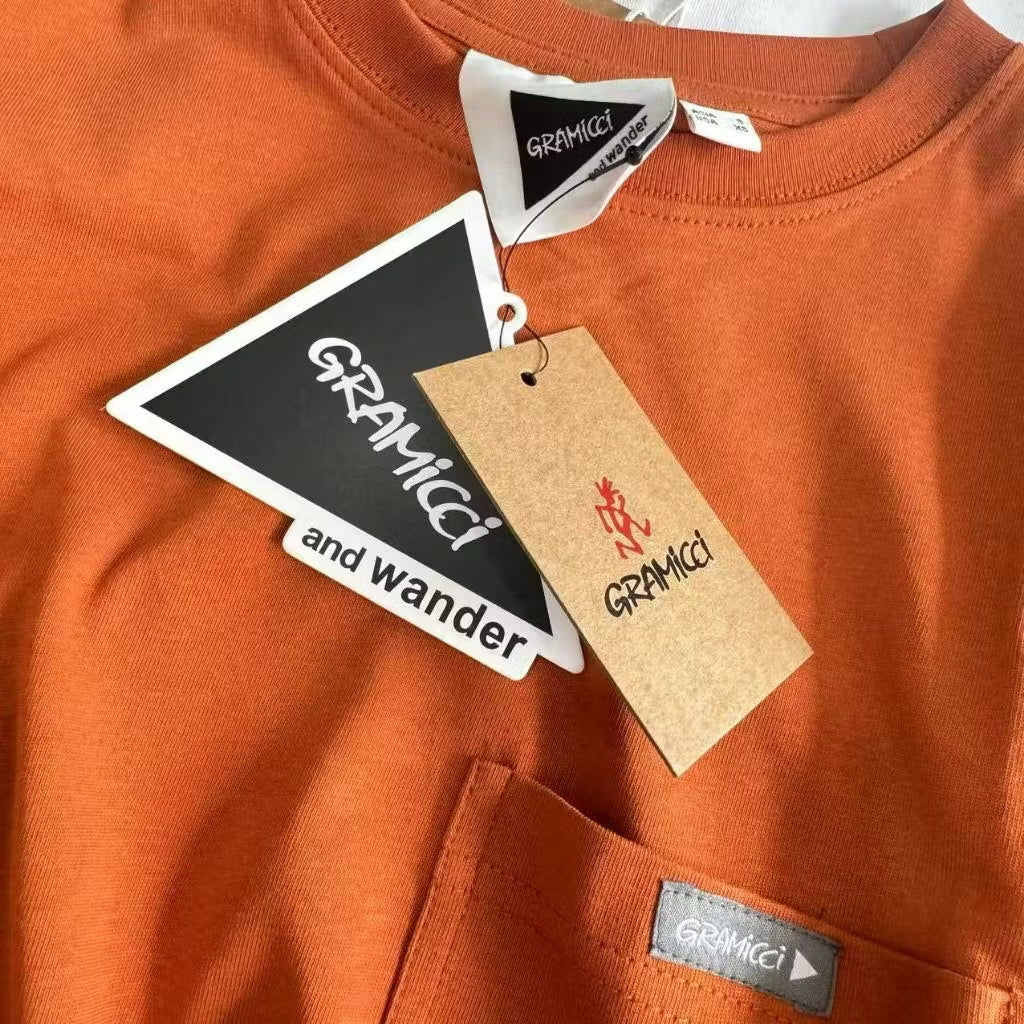 [New] Gramicci x And Wander Reflective Pocket Longsleeve Tee