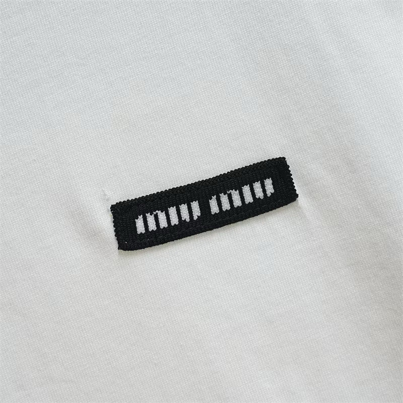 [New] MiuMiu Basic Logo Tee