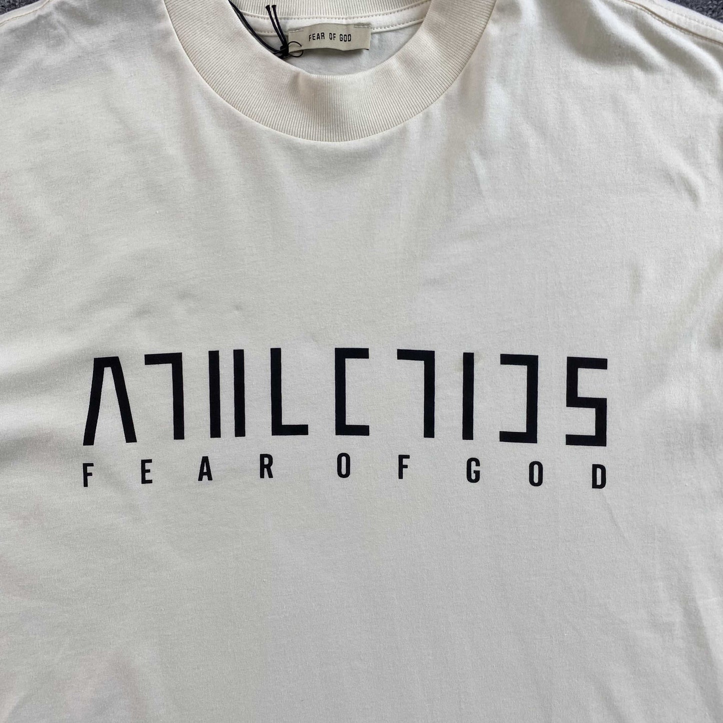 [New] Fear of God Athletics Tee (Cream)