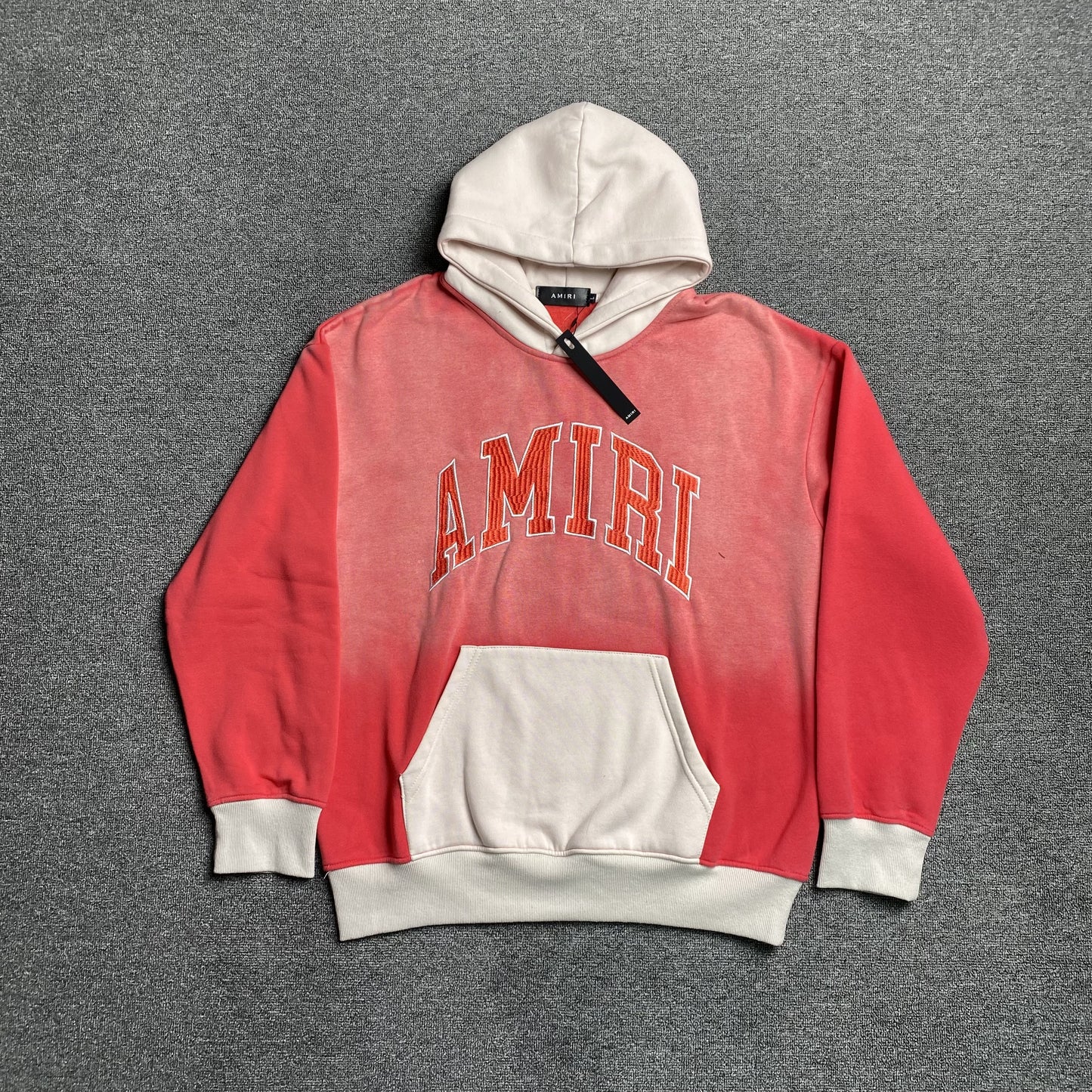 [New] Amiri Appliquéd Logo 2 Tone Hoodie