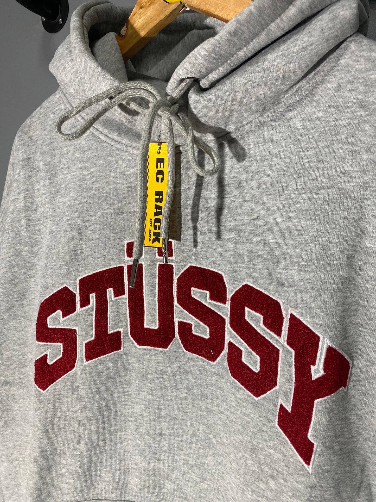 [New] Stussy Logo Hoodie (Gray)