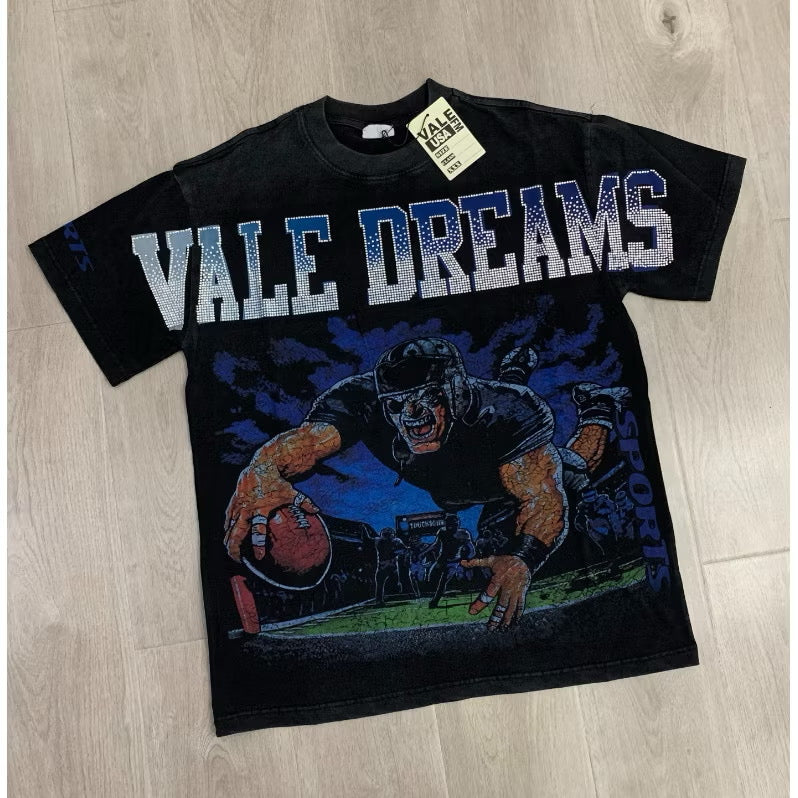 [New] Vale Dreams 'Football' Washed Tee