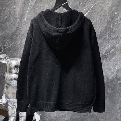 [New] Chrome Hearts Side Logo Knitted Hoodie