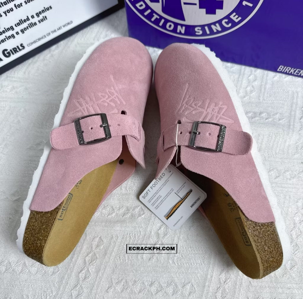 New] Stussy x Birkenstock Boston Clogs (Pink) – EC RACK