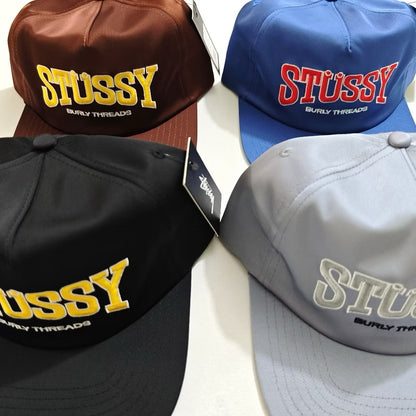 [New] Stussy Burly Threads Snapback Cap