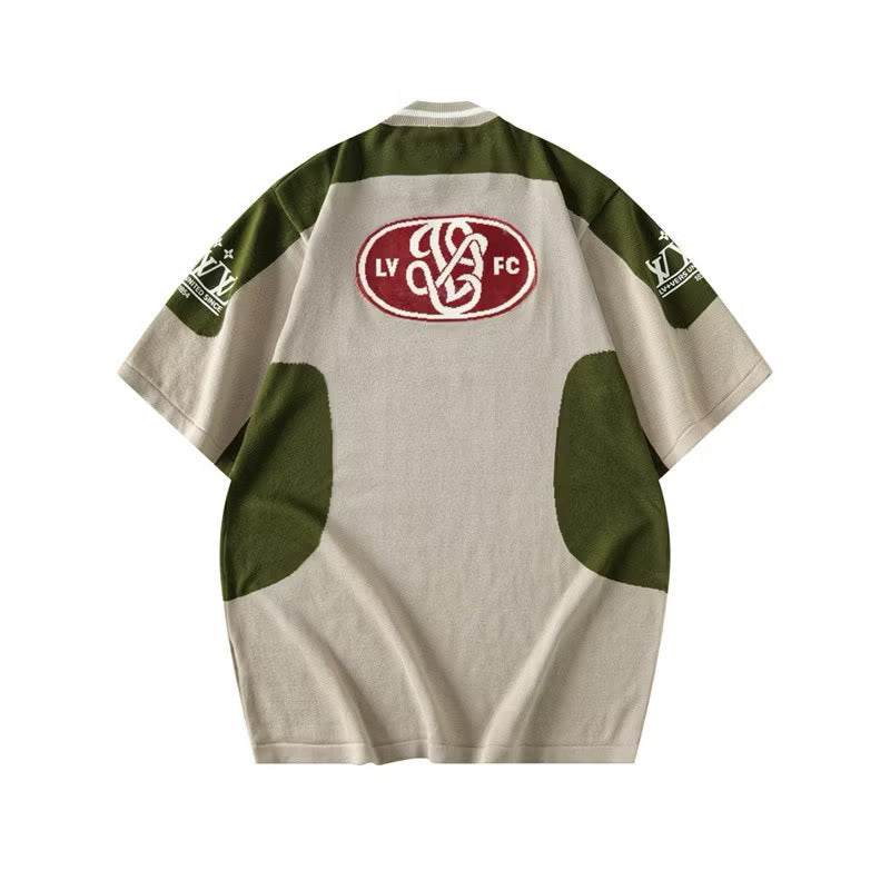 [New] Louis V Intarsia Polo Shirt
