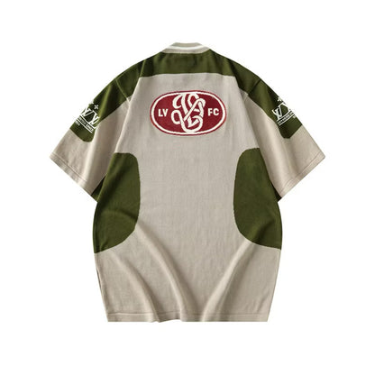 [New] Louis V Intarsia Polo Shirt