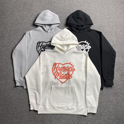 [New] Human Made Heart Graphic Logo Hoodie