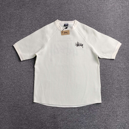 [New] Stussy Logo Waffle Tee