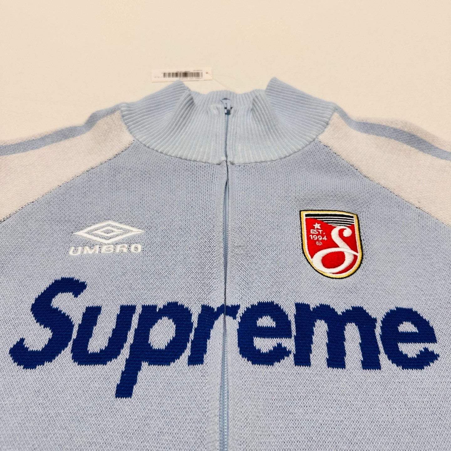[New] Supreme x Umbro Knit Zip Up Sweater