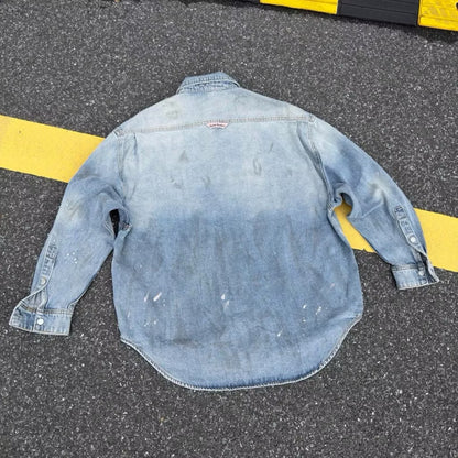 [New] Acne Studios Denim Longsleeve Shirt Oversized