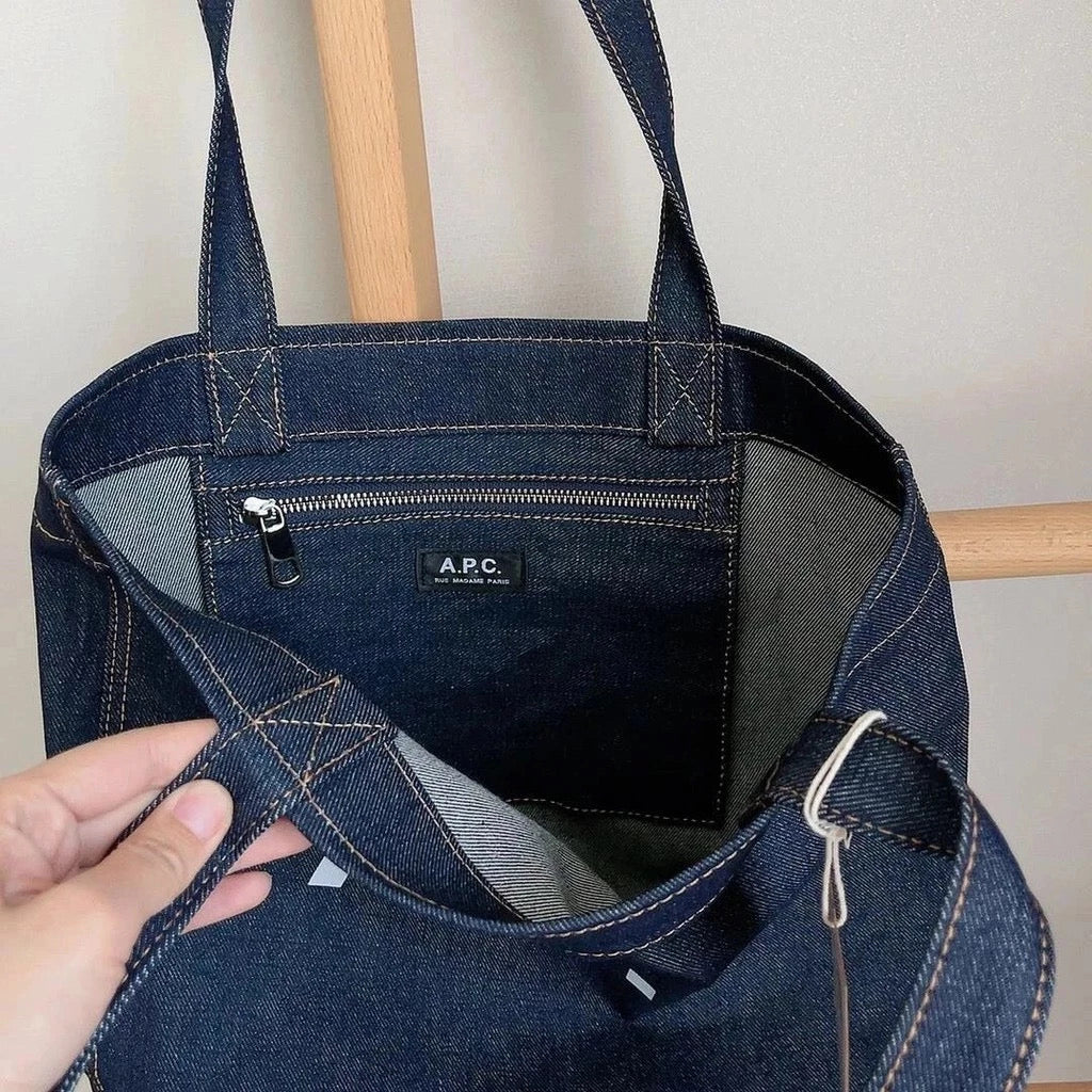 [New] APC Axel Denim Tote Bag