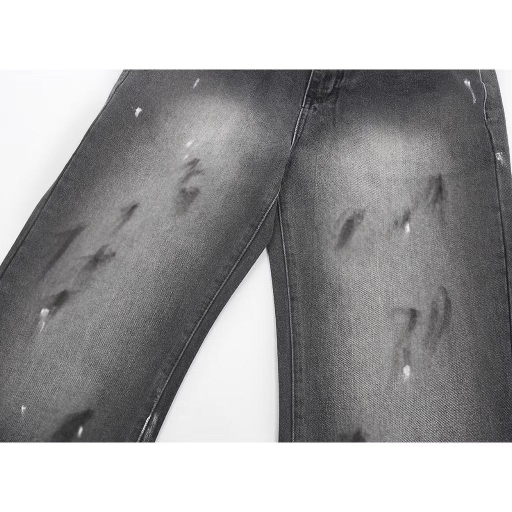 [New] Acne Studios Black Denim Wide Jeans