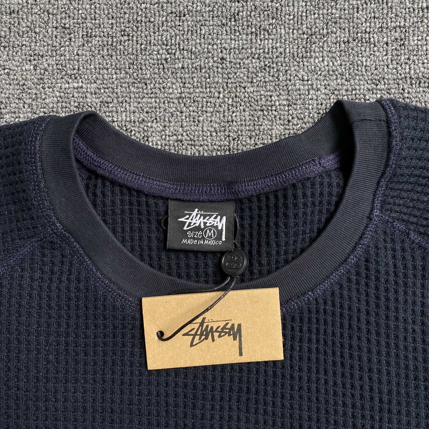 [New] Stussy Waffle Longsleeve Tee