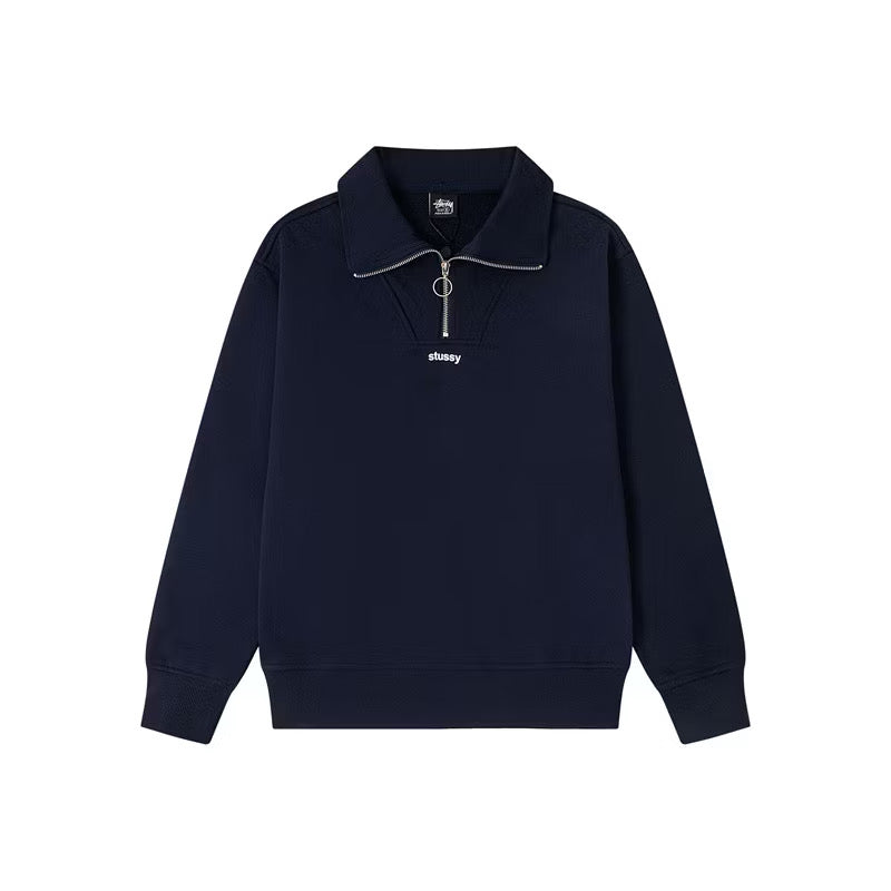 [New] Stussy Quarter Zip Sweater