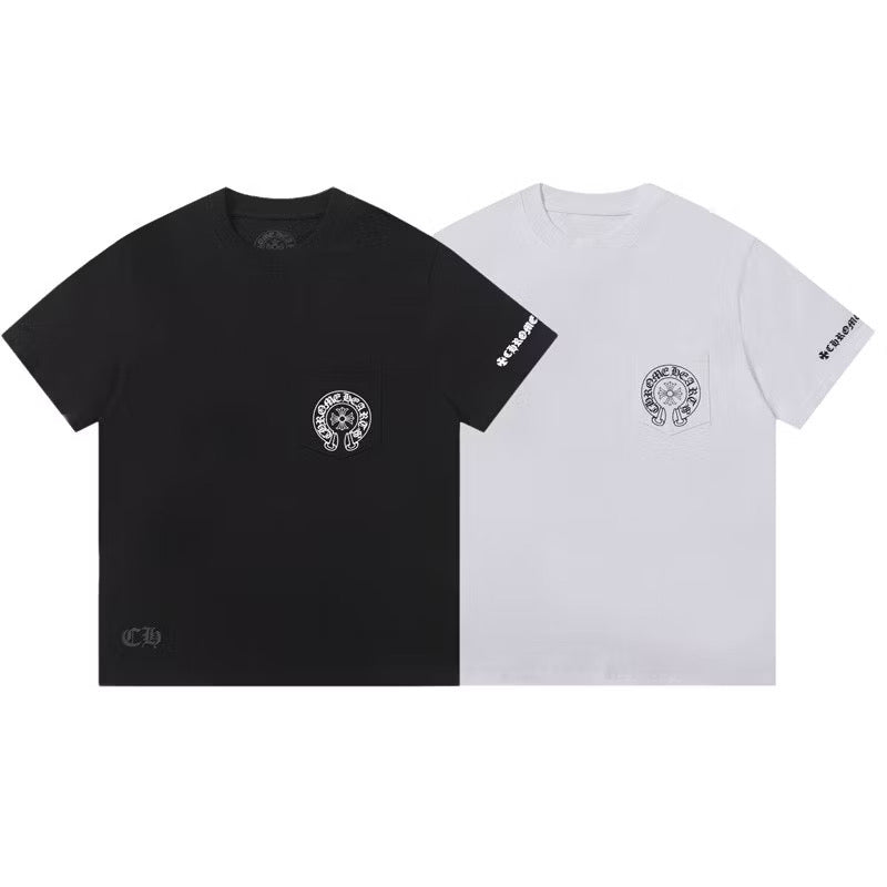 [New] Chrome Hearts Pocket Tee (Black Logo)