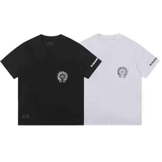 [New] Chrome Hearts Pocket Tee (Black Logo)