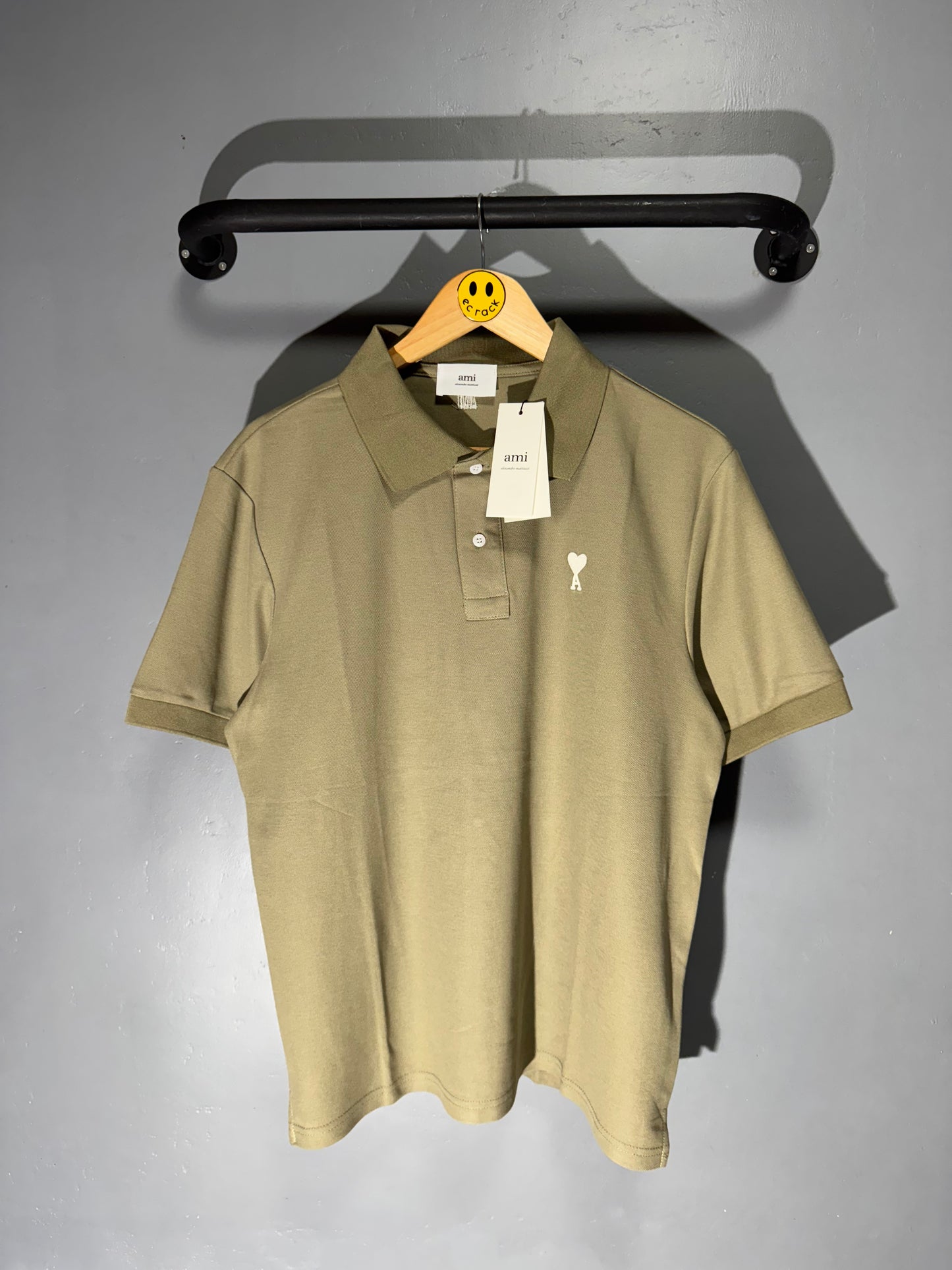 [New] Ami Paris Polo Shirt (Khaki)