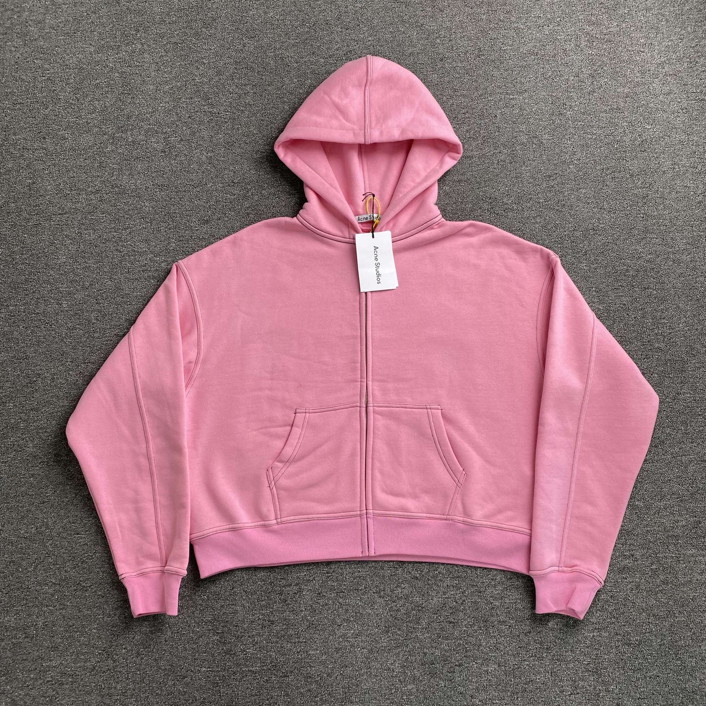 [New] Acne Studios Zip Up Cropped Hoodie