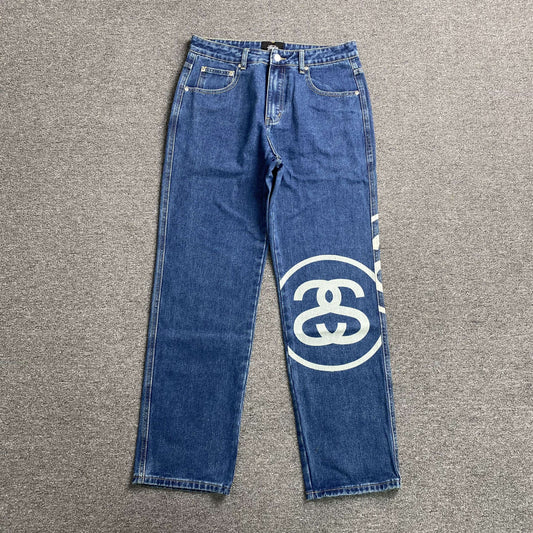 [New] Stussy Logo Denim Jeans