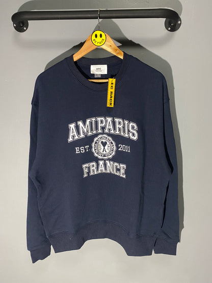 Ami Paris France Embroidered Sweatshirt