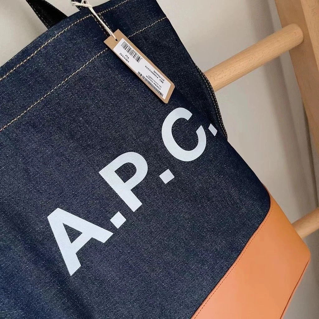 [New] APC Axel Denim Tote Bag