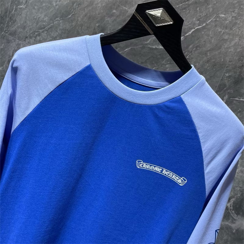 [New] Chrome Hearts Raglan Longsleeve Tee (Blue)