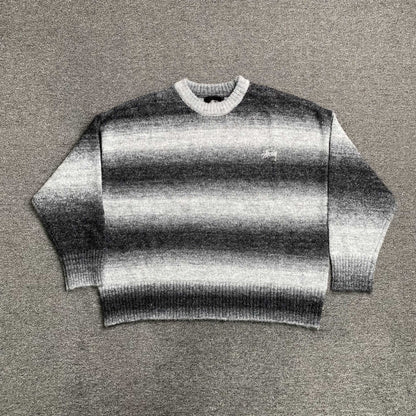[New] Stussy Stripe Wool Sweatshirt
