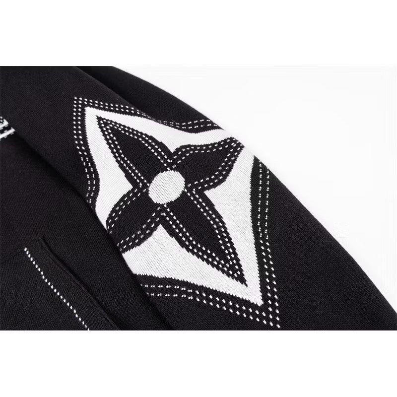 [New] Louis Vuitton Intarsia Zip Up Hoodie