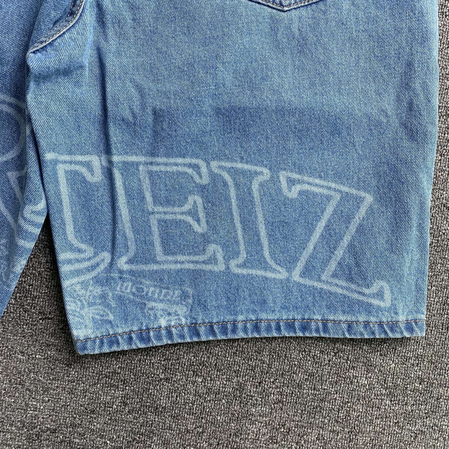 [New] Corteiz Logo Denim Shorts