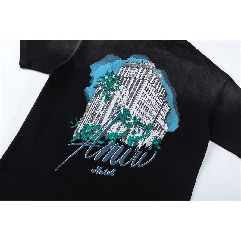 [New] Amiri Hotel Graphic Tee