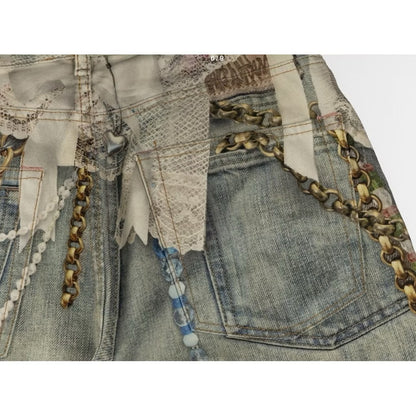 [New] Acne Studios 3D Print Wide Jeans