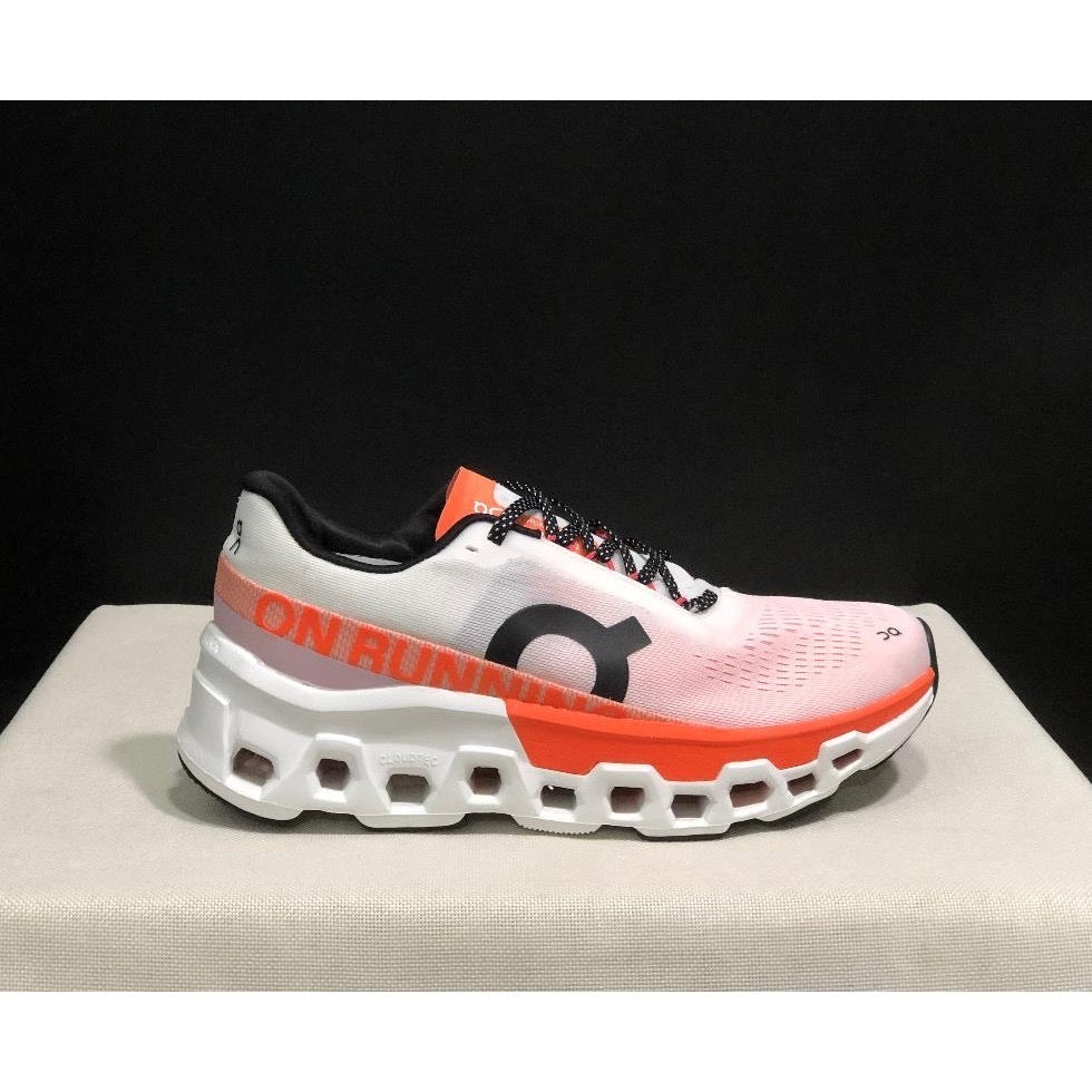 [New] On Cloud Monster Running Shoes (White/Orange)