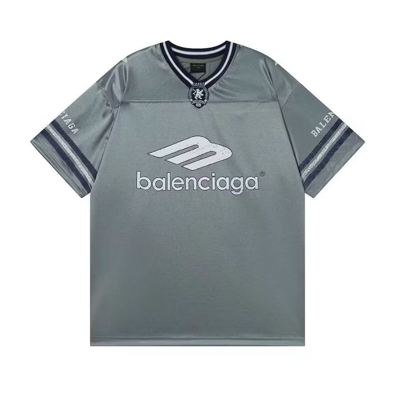 [New] Balenciaga 3B Football Shiny Jersey Tee