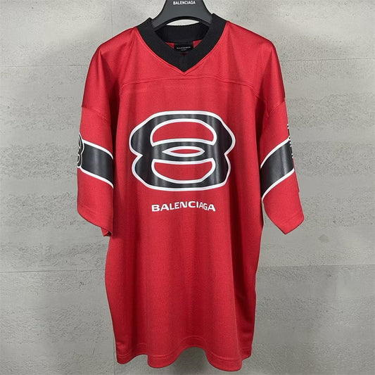 [New] Balenciaga '25' Football Jersey Tee