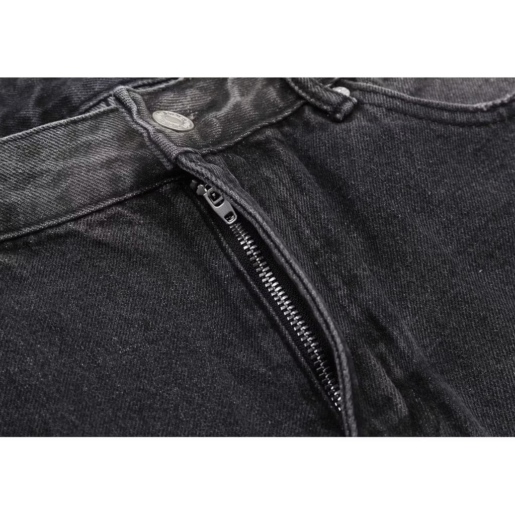 [New] Acne Studios Black Denim Wide Jeans