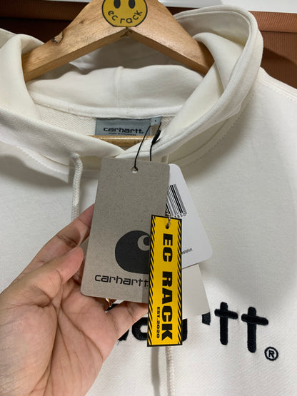 Carhartt Embroidered Logo Hoodie (White)