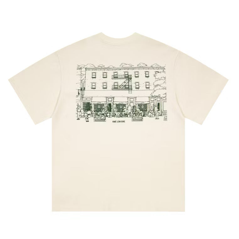 [New] Aime Leon Dore Graphic Mulberry Street Tee
