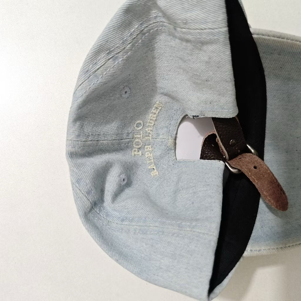 [New] Polo Ralph Lauren Bear Denim Cap