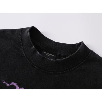 [New] Balenciaga Sunset Graphic Washed Tee